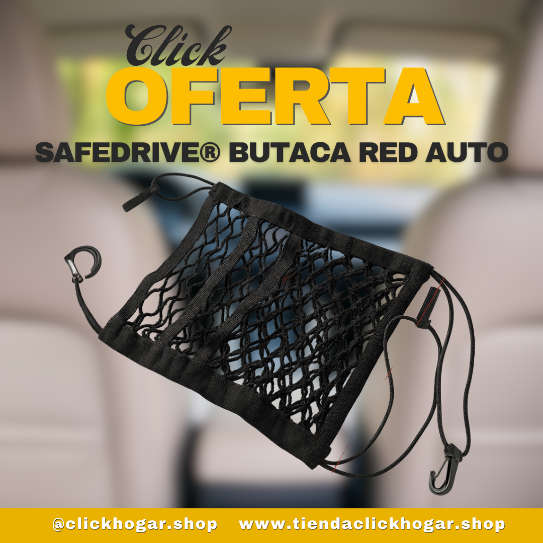 SafeDrive® Butaca Red Auto Perro Red Niño Organizador