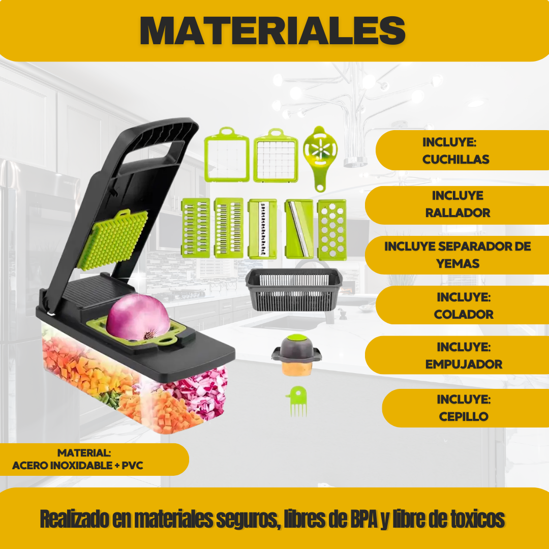 MANDOLINA 7 EN 1 + ESCURRIDOR DE REGALO 🎁