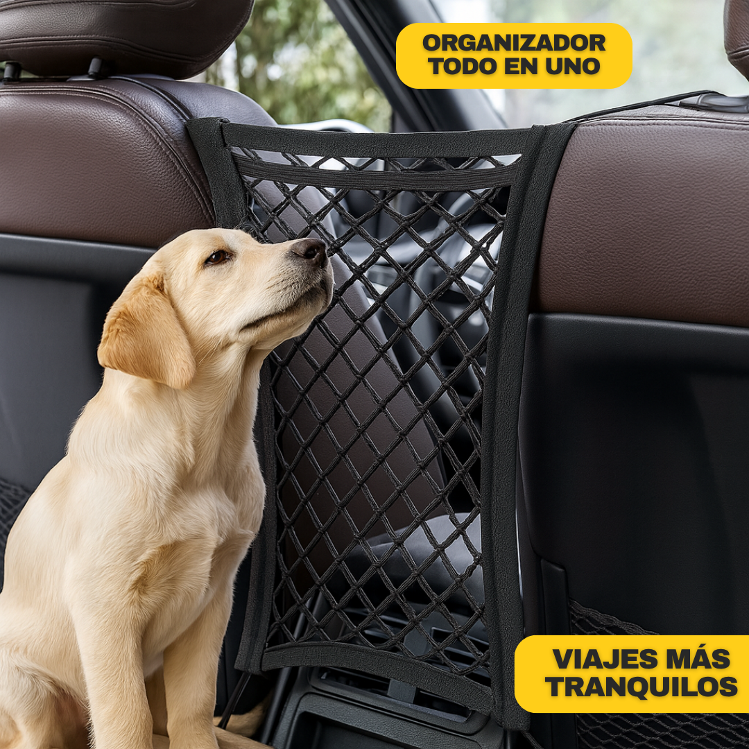 SafeDrive® Butaca Red Auto Perro Red Niño Organizador