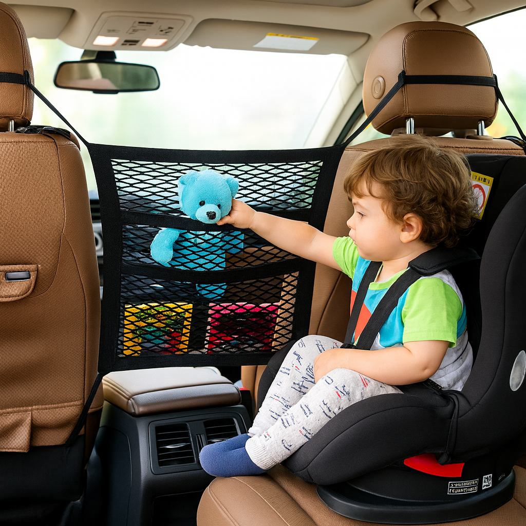 SafeDrive® Butaca Red Auto Perro Red Niño Organizador