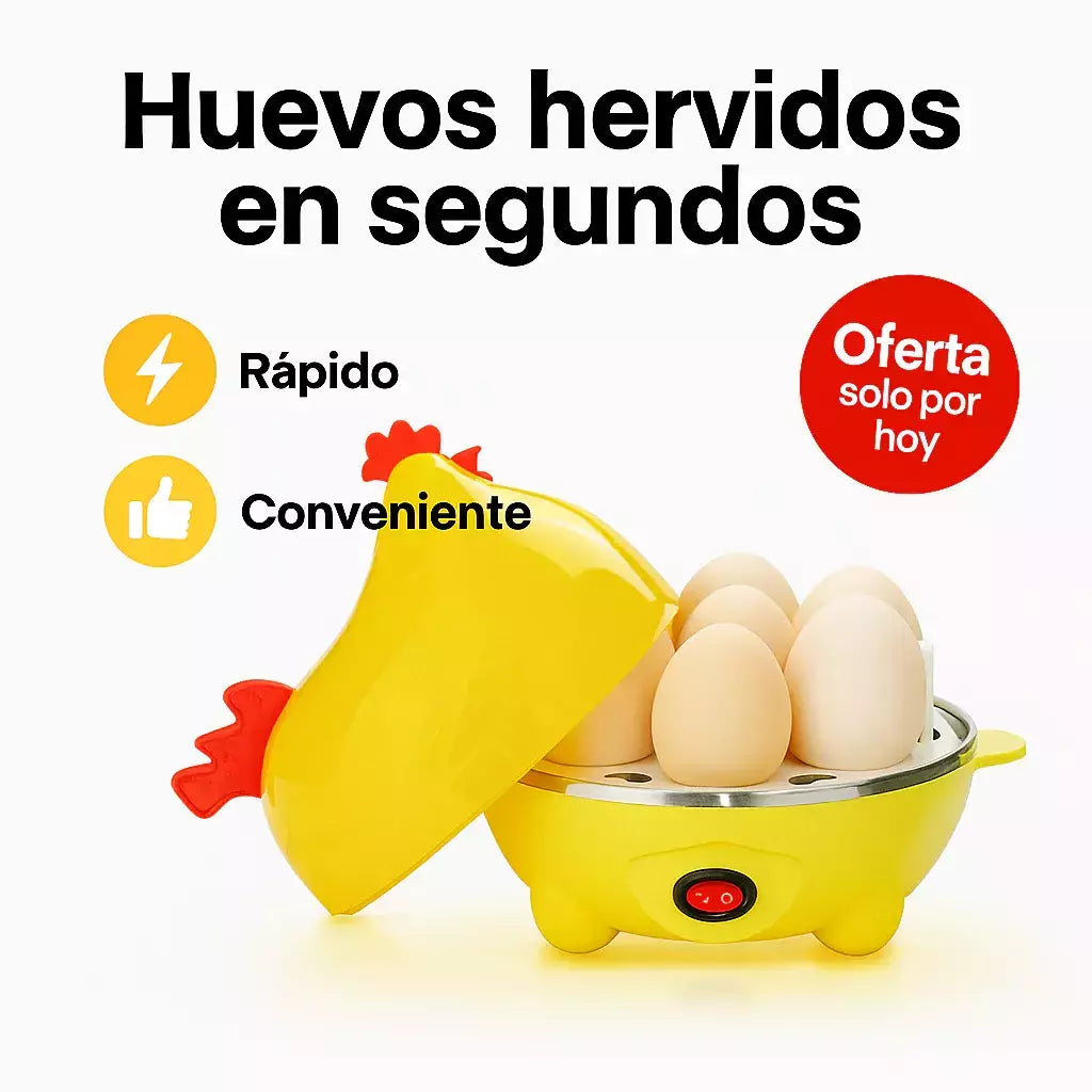 OFERTA EXCLUSIVA: Gallina™ - eléctrica para cocinar huevos + Organizador de huevos premium