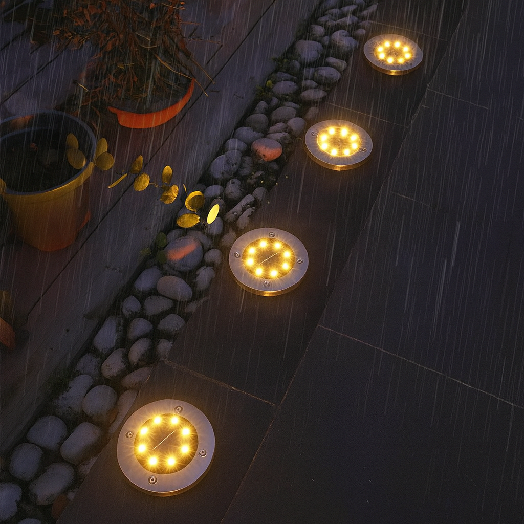 Estacas Solares Exterior Luzena® COMBO X4