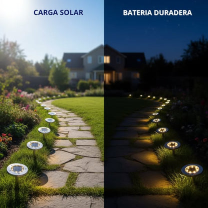 Estacas Solares Exterior Luzena® COMBO X4